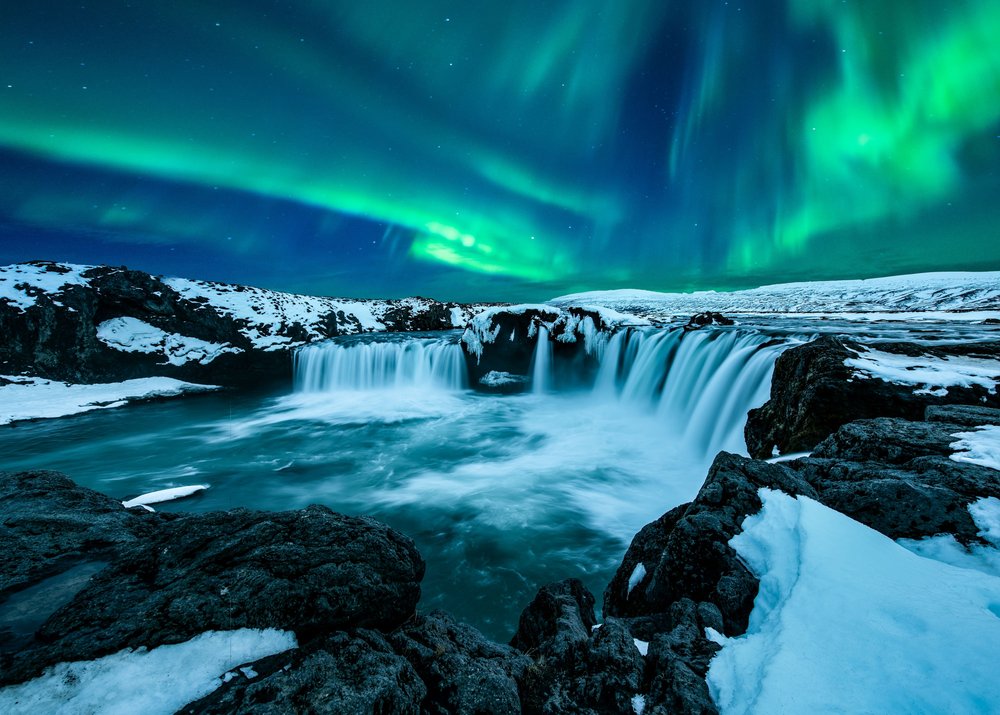 Godafoss Wasserfälle