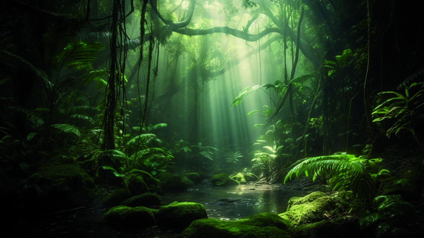—Pngtree—sunshine rainforest forest natural background_2447108
