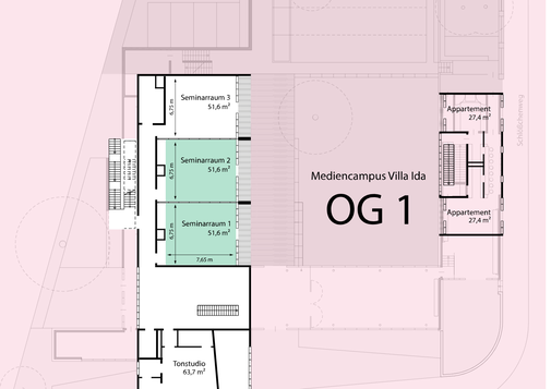 Mediencampus OG1 Seminarraum 1+2